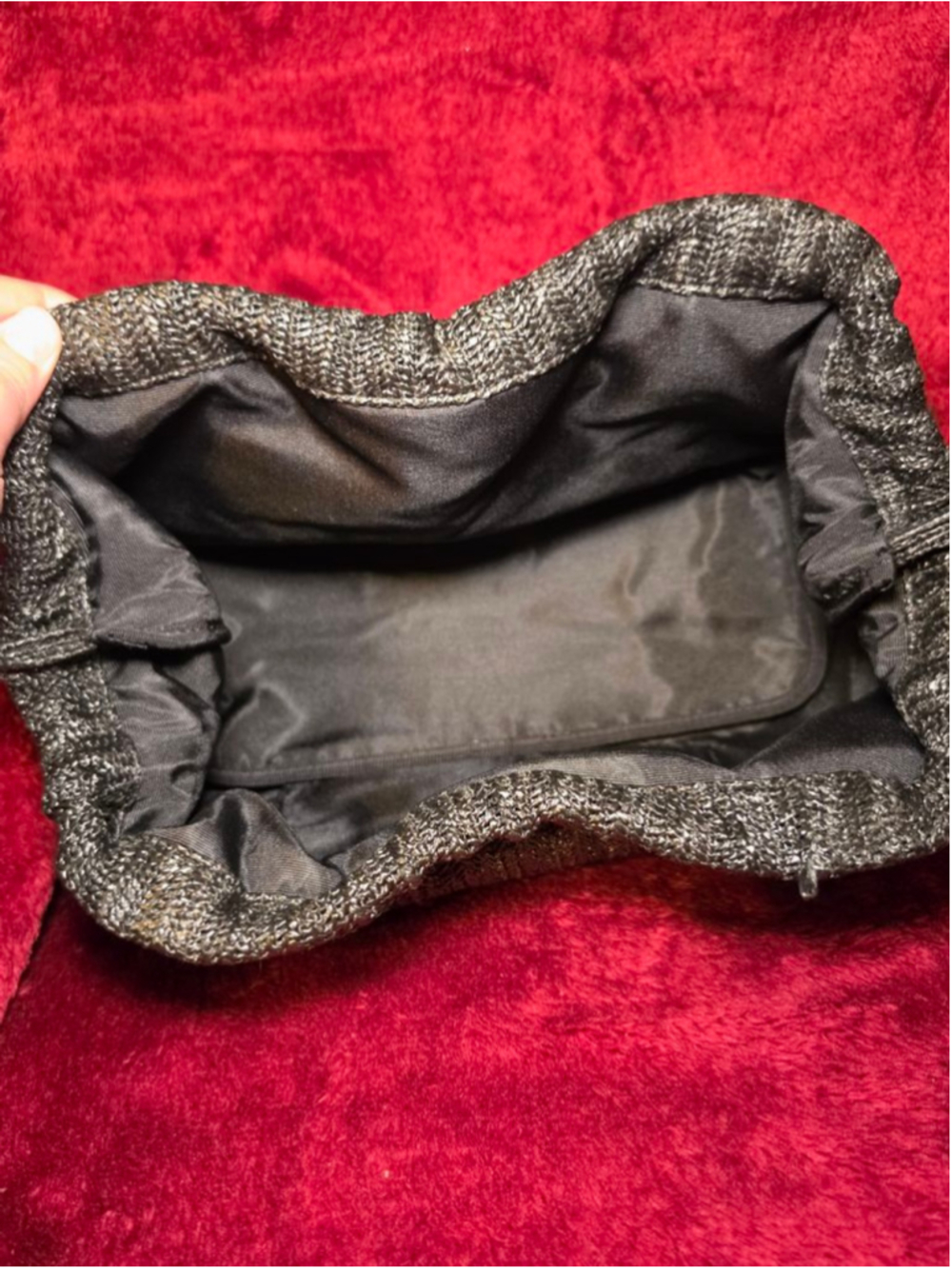Lilly Pulitzer Black Bejeweled Clutch One Size - Picture 6 of 7